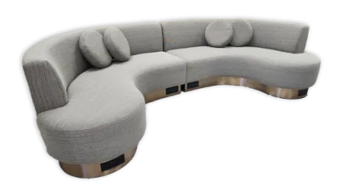 Sectional-1 — Sectional in fabric, with a hardwood frame