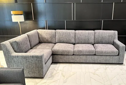 Sectional-3 — Sectional in fabric, with a hardwood frame
