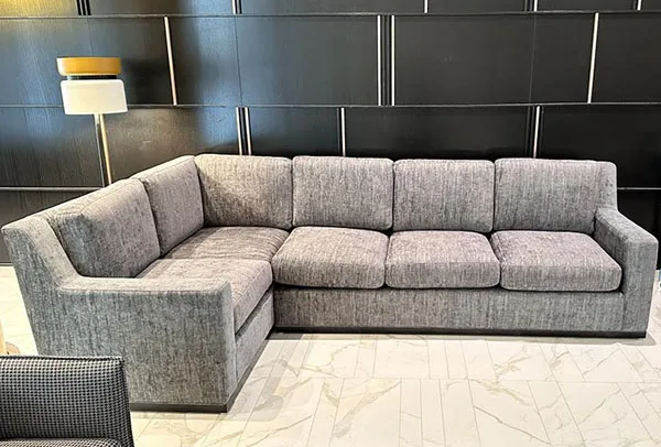 Sectional-3 — Sectional in fabric, with a hardwood frame