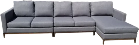 Sectional-5 — Sectional in fabric, with a hardwood frame
