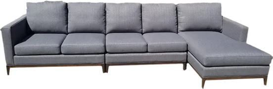 Sectional-5 — Sectional in fabric, with a hardwood frame