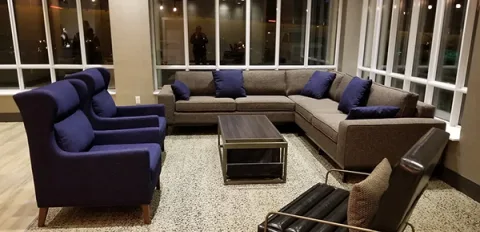 Sectional-9 — Sectional in fabric, with a hardwood frame