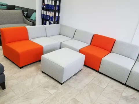 Sectional-16 — Sectional in fabric, with a hardwood frame