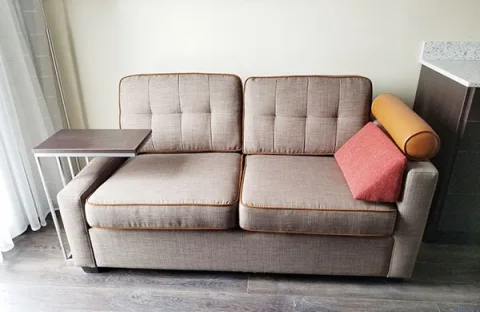 Sofa-18 — Sofa in fabric, with a hardwood frame