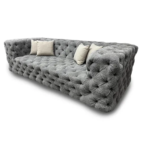 Sofa-21 — Sofa in leather, with a hardwood frame (view 1 of 2)