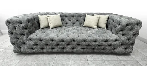 Sofa-21 — Sofa in leather, with a hardwood frame (view 2 of 2)