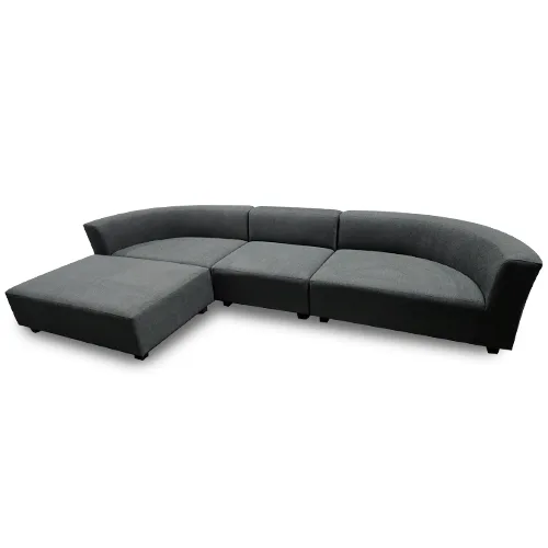Sectional-18 — Sectional in fabric, with a hardwood frame