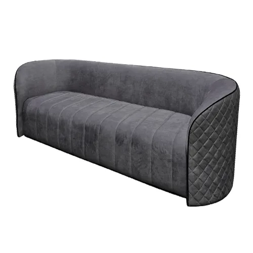 Sofa-23 — Sofa in leather, with a hardwood frame (view 1 of 2)