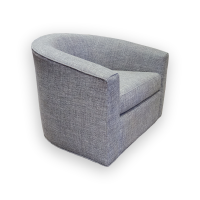Custom-Made Living Room Chair made with gray fabric