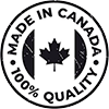 Made In Canada Logo Showing the maple leaf and the Made in Canada text