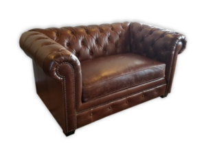 personalized dark leather sofa